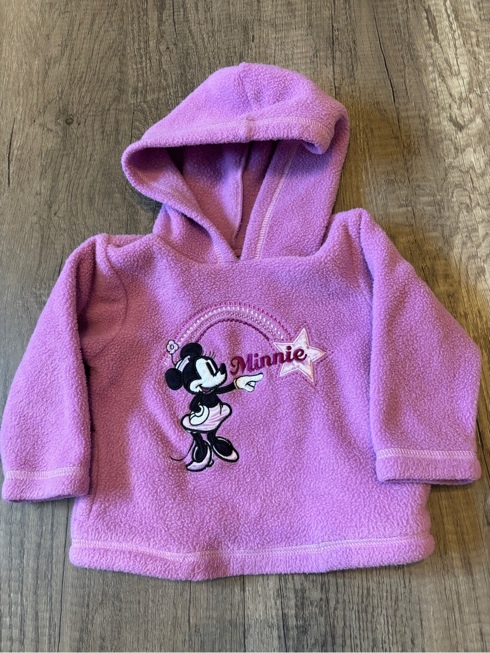 Vintage 2000s Y2K Disney Minnie Mouse Baby Clothes Sweatshirt Pullover Shirt 3-6